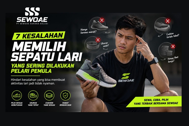 7 Kesalahan Memilih Sepatu Lari yang Sering Dilakukan Pelari Pemula
