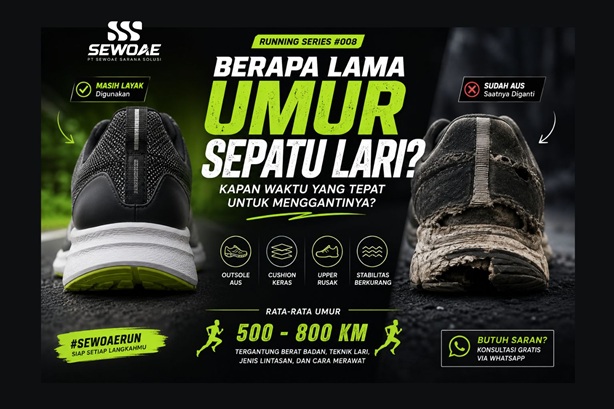Berapa Lama Umur Sepatu Lari? Kapan Harus Menggantinya?