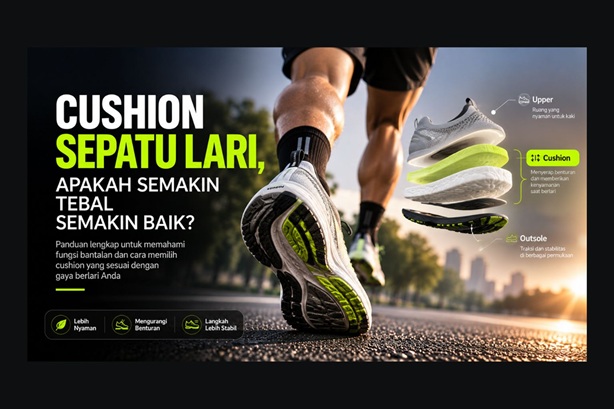 Cushion Sepatu Lari, Apakah Semakin Tebal Semakin Baik?